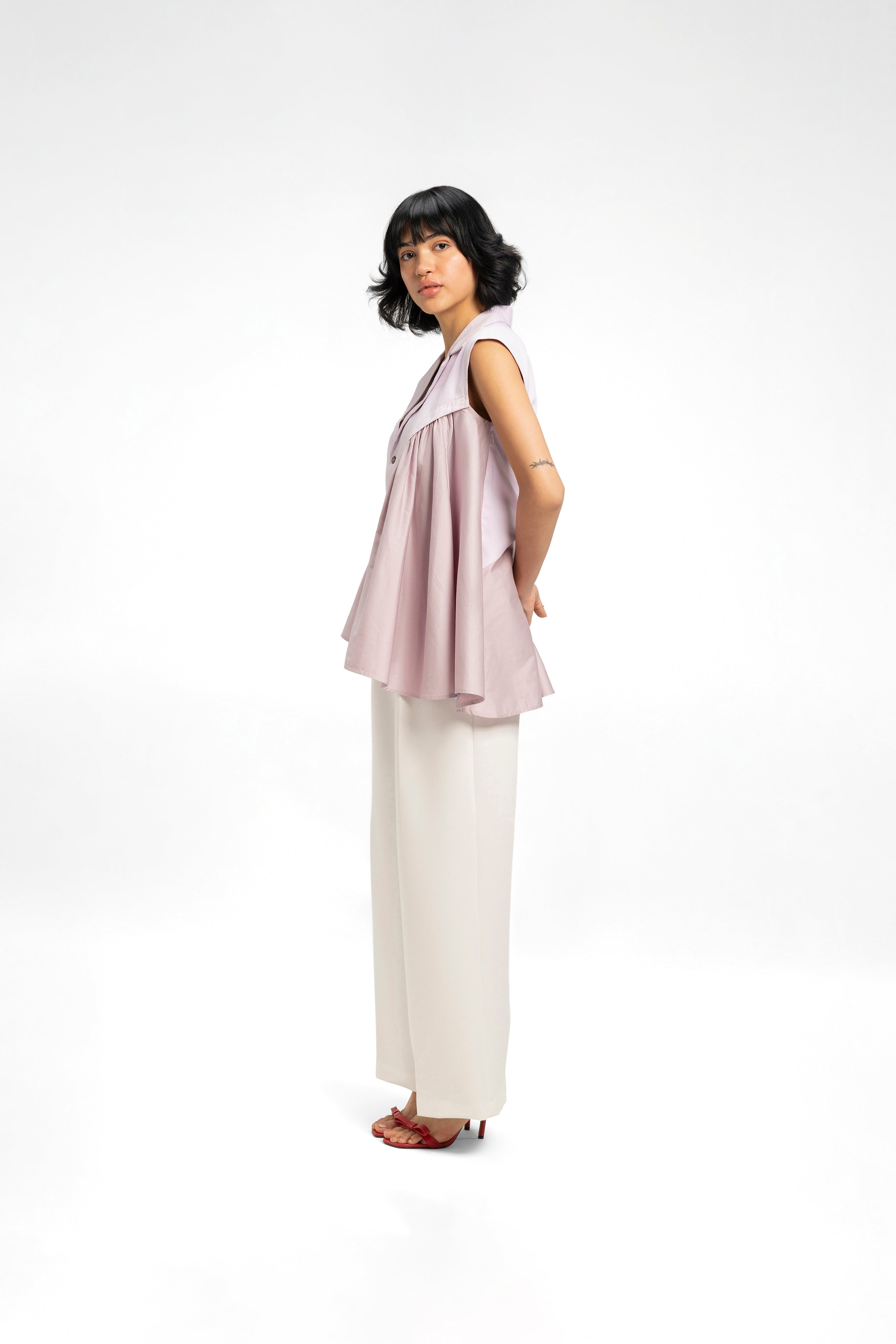 The Petal Drape Shirt